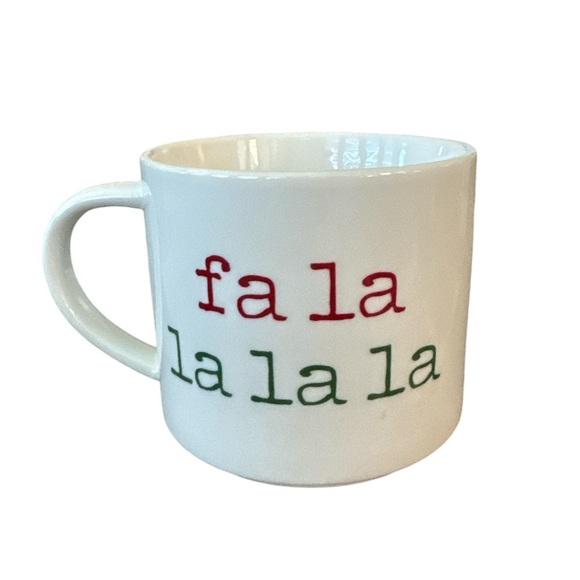 Target Threshold Fa La La La La Holiday Christmas Coffee Tea Mug Cup New - Picture 3 of 6